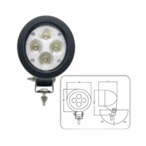 011 00 400 - Difuso, LEDs de 5w lúmens, 6000k, voltagem 10v a 30v DC, John Deere - RE219708