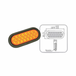 011 01 002 - John Deere AT-362395- lente ambar - seta -  10-30V DC