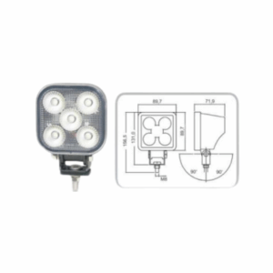 011 04 300 - Farol trabalho redondo C/ leds 710LM